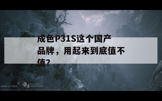 成色P31S这个国产品牌，用起来到底值不值？