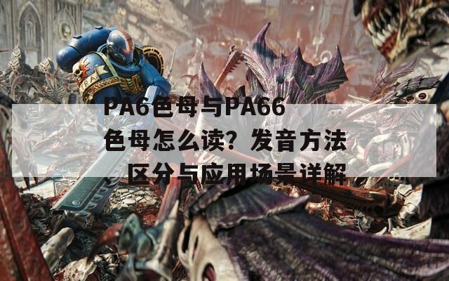 PA6色母与PA66色母怎么读？发音方法、区分与应用场景详解