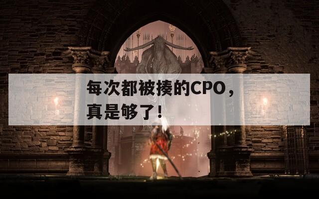 每次都被揍的CPO，真是够了！