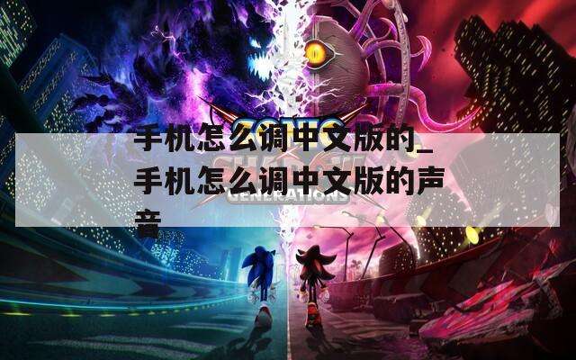 手机怎么调中文版的_手机怎么调中文版的声音