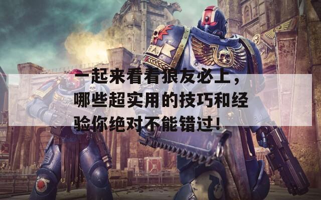一起来看看狼友必上，哪些超实用的技巧和经验你绝对不能错过！