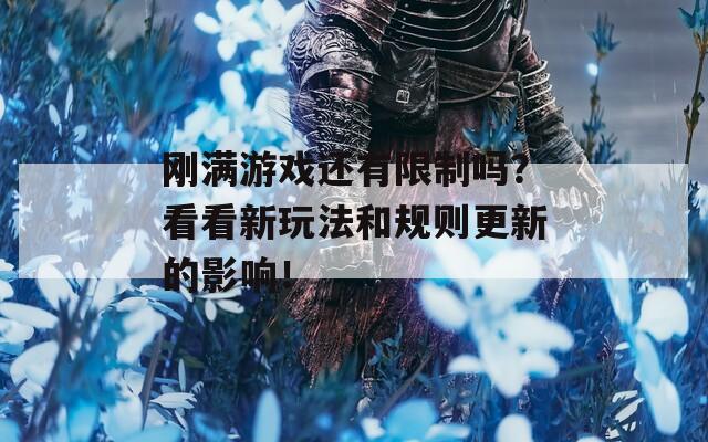 刚满游戏还有限制吗？看看新玩法和规则更新的影响！