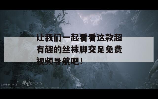 让我们一起看看这款超有趣的丝袜脚交足免费视频导航吧！