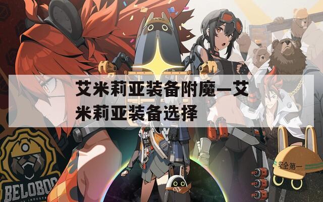 艾米莉亚装备附魔—艾米莉亚装备选择