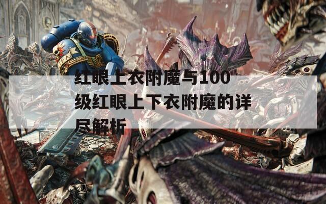 红眼上衣附魔与100级红眼上下衣附魔的详尽解析
