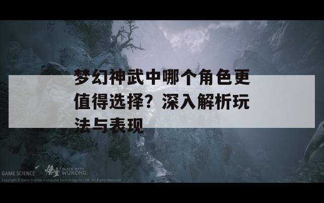 梦幻神武中哪个角色更值得选择？深入解析玩法与表现