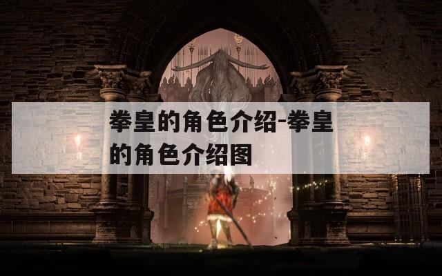 拳皇的角色介绍-拳皇的角色介绍图