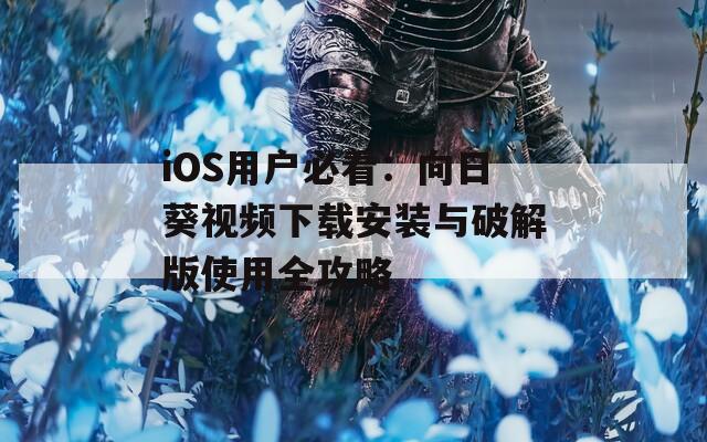 iOS用户必看：向日葵视频下载安装与破解版使用全攻略